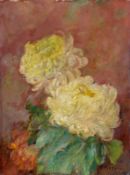 Joseph Pilters1877 - 1957 Krefeld - Chrysanthemen - Öl/Lwd. 40 x 30,2 cm. Sign. r. u.: J.