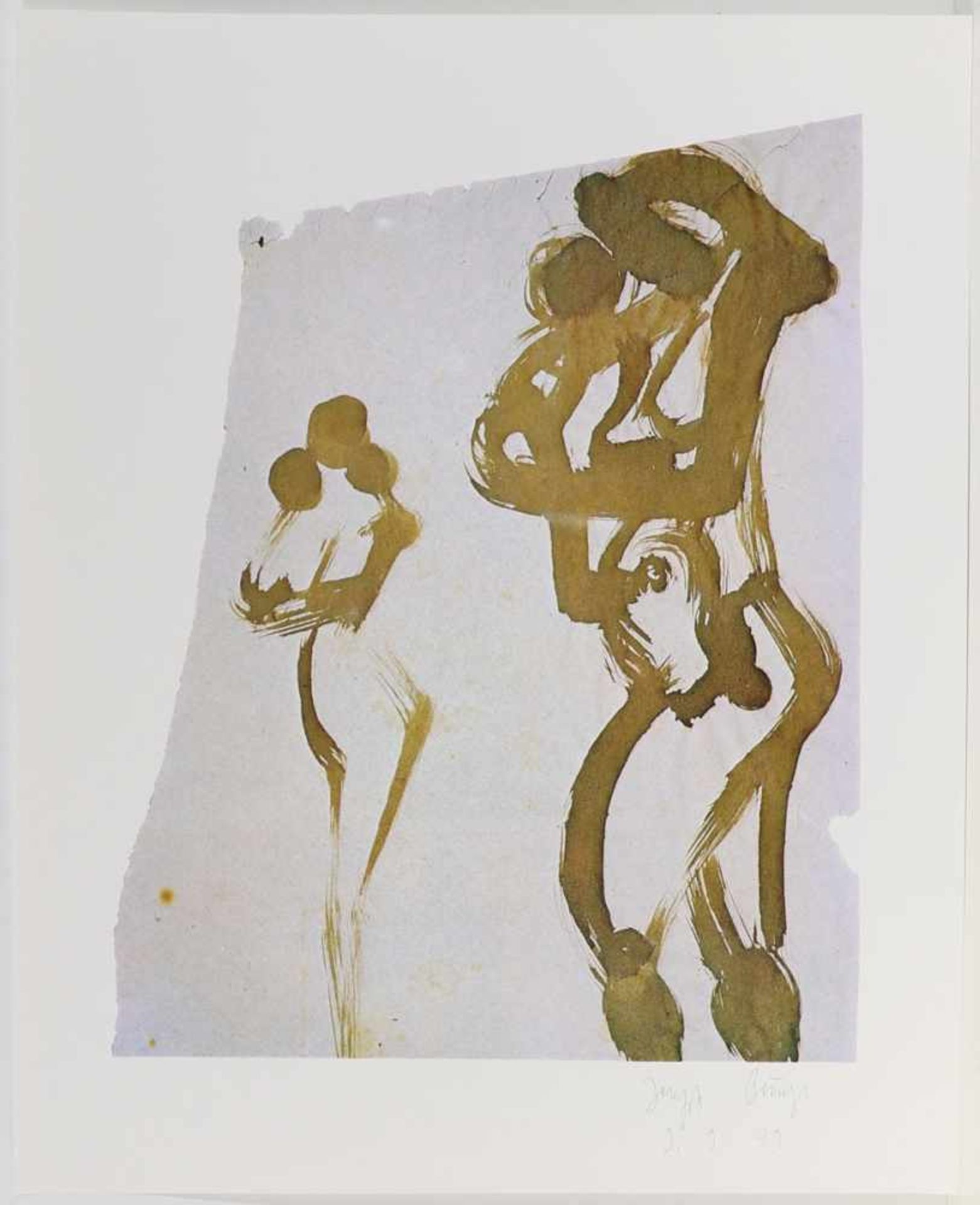 Joseph Beuys1921 Krefeld - 1986 Düsseldorf - Mutter und Kind - Farboffset/Papier. 59 x 46,5 cm, 73,4