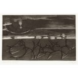 Olaf KayKünstler des 20. Jahrhunderts - "Strand bei Nacht" - Radierung/Papier. 13,2 x 22 cm, 47,3