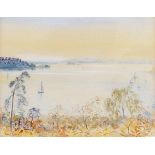 Karl Friedrich Kunz1904 Herzogswalde - 1969 Berlin-Kladow - Abendstimmung am See - Aquarell/