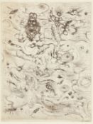 Arik Brauer1929 Wien - Frühling - Radierung/Papier. 15,7 x 12 cm, 16,5 x 12,5 cm (