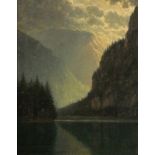 Künstler des 20. Jahrhunderts- Königssee - Öl/Lwd. 71,5 x 55,5 cm. Sign. l. u.: P Walde. Minim.