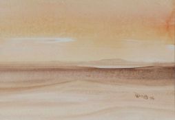 Peter Downing1944 - Afrikanische Namib-Wüste - Aquarell/Papier. 22 x 31,5 cm (
