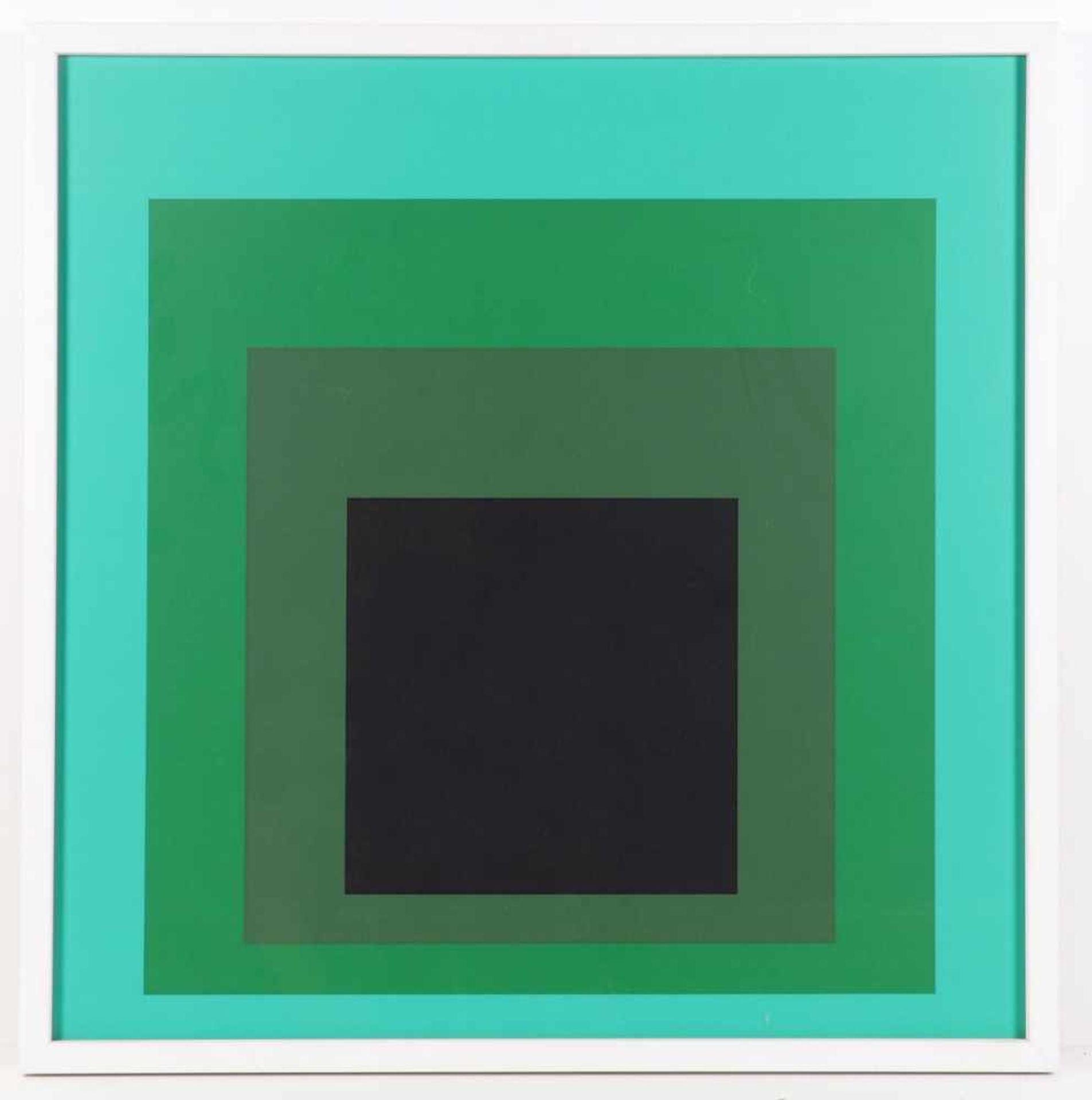 Josef Albers1888 Bottrop - 1976 New Haven - Homage to the square - Farbserigrafie/Papier. 58,7 x - Image 2 of 2