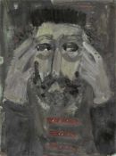 Igor Ganikovskiy1950 Moskau - "Der Rabbiner" - Gouache/Papier. 34 x 25 cm. Undeutl. monogr. und dat.