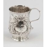 Becher sog. MugLondon/England, um 1769/70. 925er Silber. Punzen: Herst.-Marke, Stadt- und