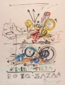 Jean Tinguely1925 Freiburg/Üechtland - 1991 Bern - "MMeta-Meta Roto-Zaza" - Farblithografie und