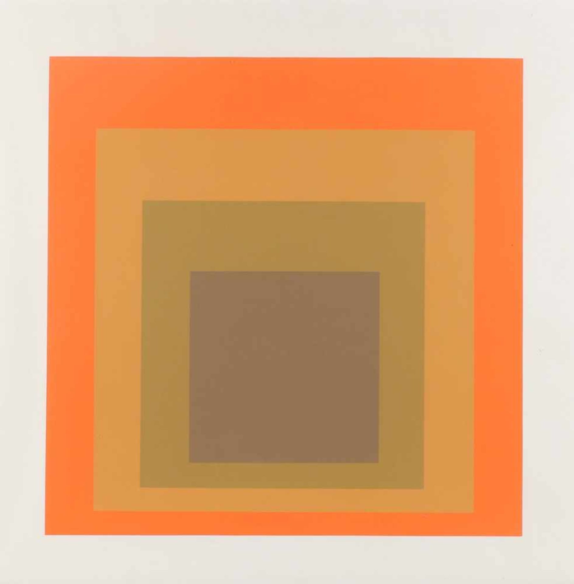 Josef Albers1888 Bottrop - 1976 New Haven - Homage to the square - Farbserigrafie/Papier. 51,9 x