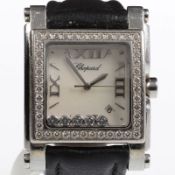 Chopard-Damenarmbanduhr mit Diamantbesatz