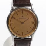 Jaeger LeCoultre-HerrenarmbanduhrFa. Jaeger LeCoultre, Schweiz. Edelstahl/Gold. Gewicht: 33,5 g.