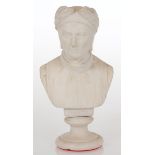 Künstler um 1900- "Dante" - Alabaster. H. 21,5 cm. Vorderseitig bez.: DANTE. Fehlstellen.