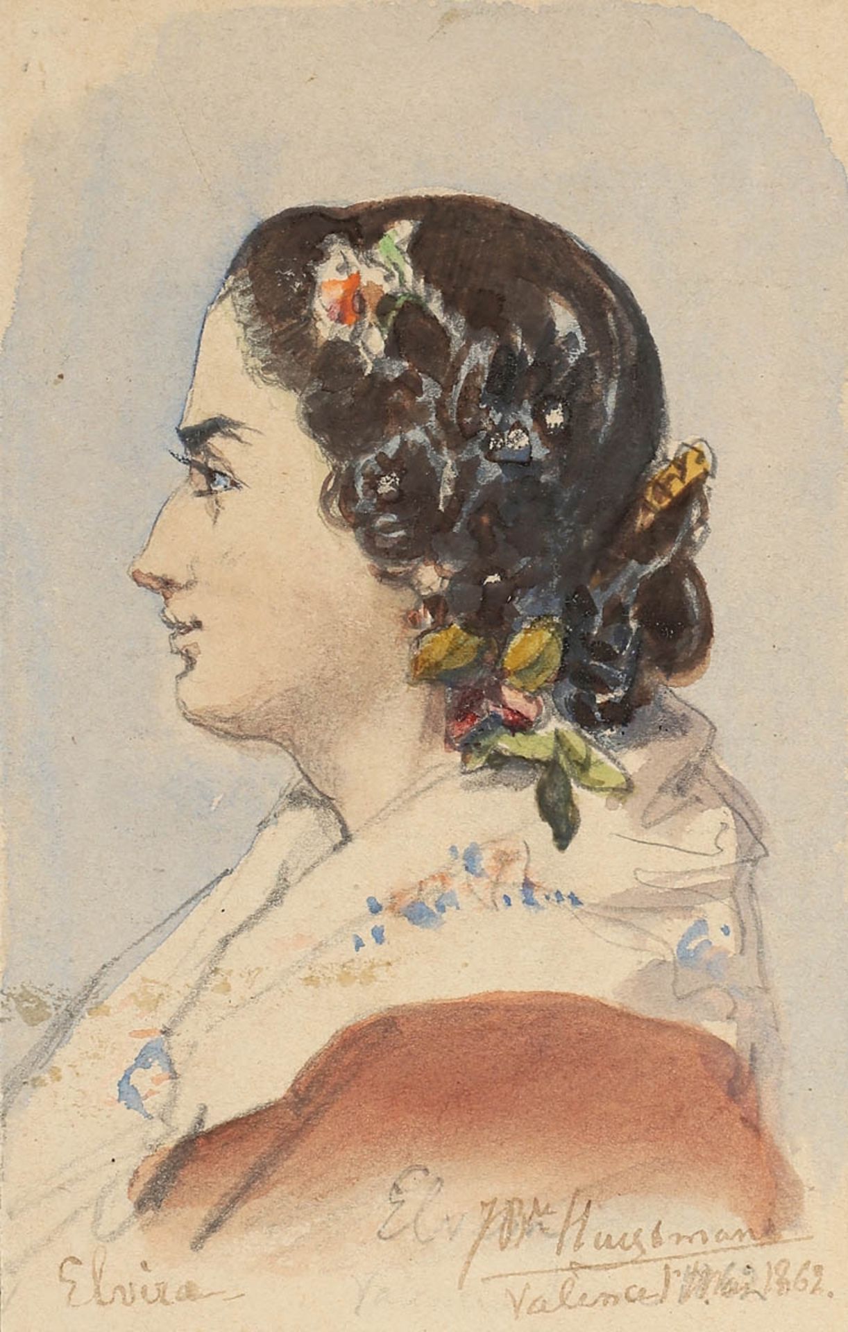 Jan Baptist Huysmans1826 Anvers - 1906 Hove - Sammlung von 15 Reiseaquarellen - - "Mariquitta" - - Bild 15 aus 27