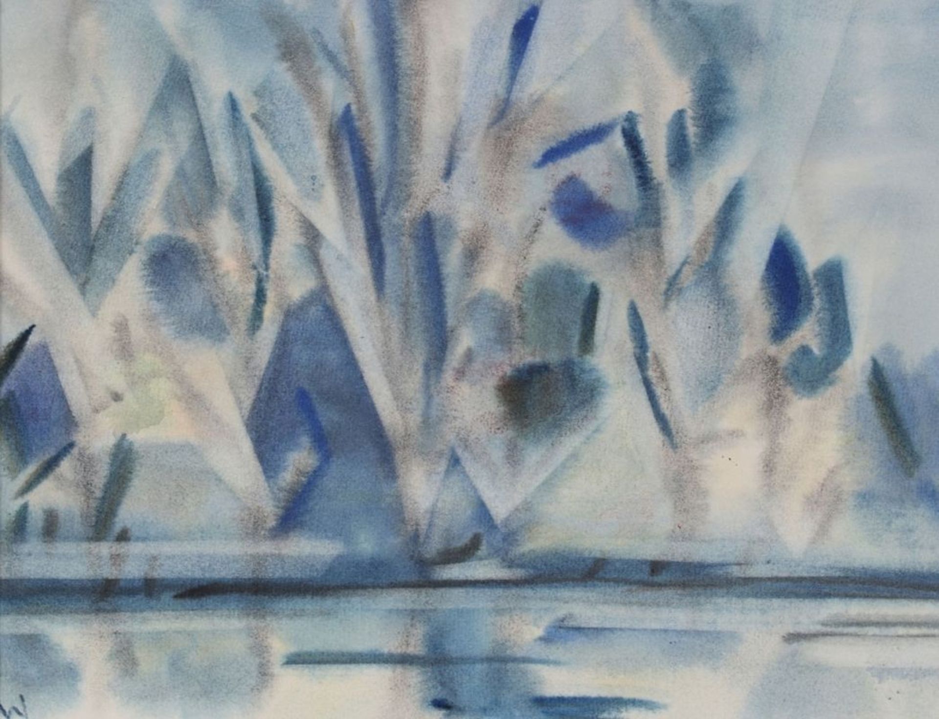 Ilse WagnerKünstlerin des 20. Jahrhunderts - Keimendes - Aquarell/Papier. 26,5 x 34,5 cm (