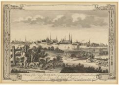 ThorntonGrafiker des 19. Jahrhunderts. - "View of the City of Berlin... " - Holzstich. 21 x 30 cm (