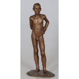 Franz Bayer1915 Kaiserslautern - Bildnis Gerold Bayer - Bronze. Braun patiniert. H. 41,8 cm.