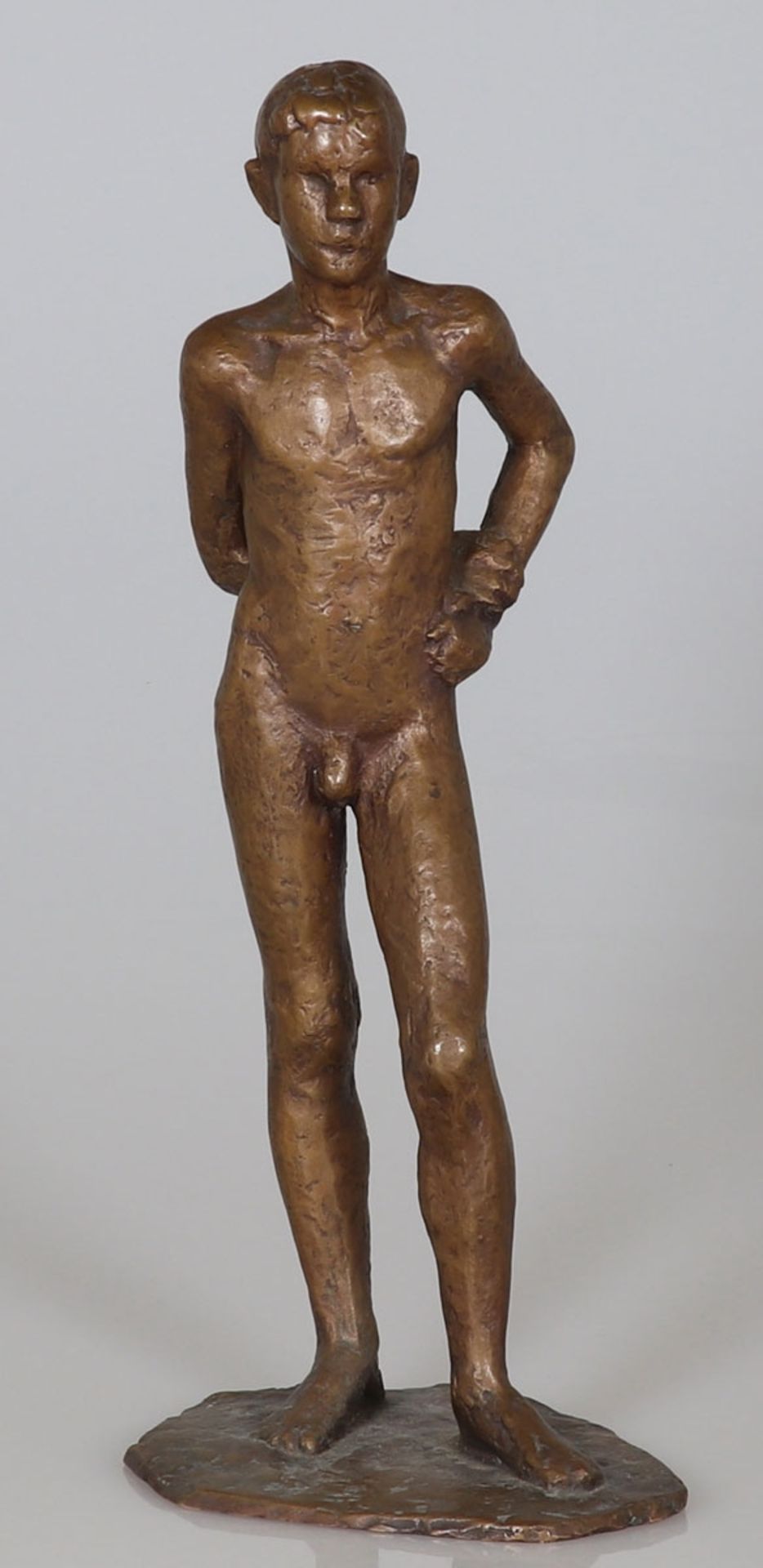 Franz Bayer1915 Kaiserslautern - Bildnis Gerold Bayer - Bronze. Braun patiniert. H. 41,8 cm.