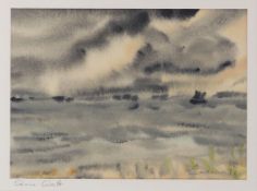 Franz Eichenauer1926 Koblenz - 1995 Bad Kreuznach - "Am Watt" - Aquarell/Papier. 15,7 x 21,8 cm (