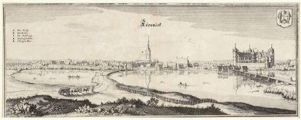 Kaspar Merian1627 Frankfurt - 1686 Holland - "Köpenick" - Kupferstich. Mittelfalz. 14 x 36 cm (