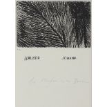 Johann Hauser1926 Bratislava - 1996 Klosterneuburg - "Zweig mit Kerze" - Radierung/Papier. h.c. 7,