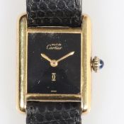 Cartier - Armbanduhr mit Lederband