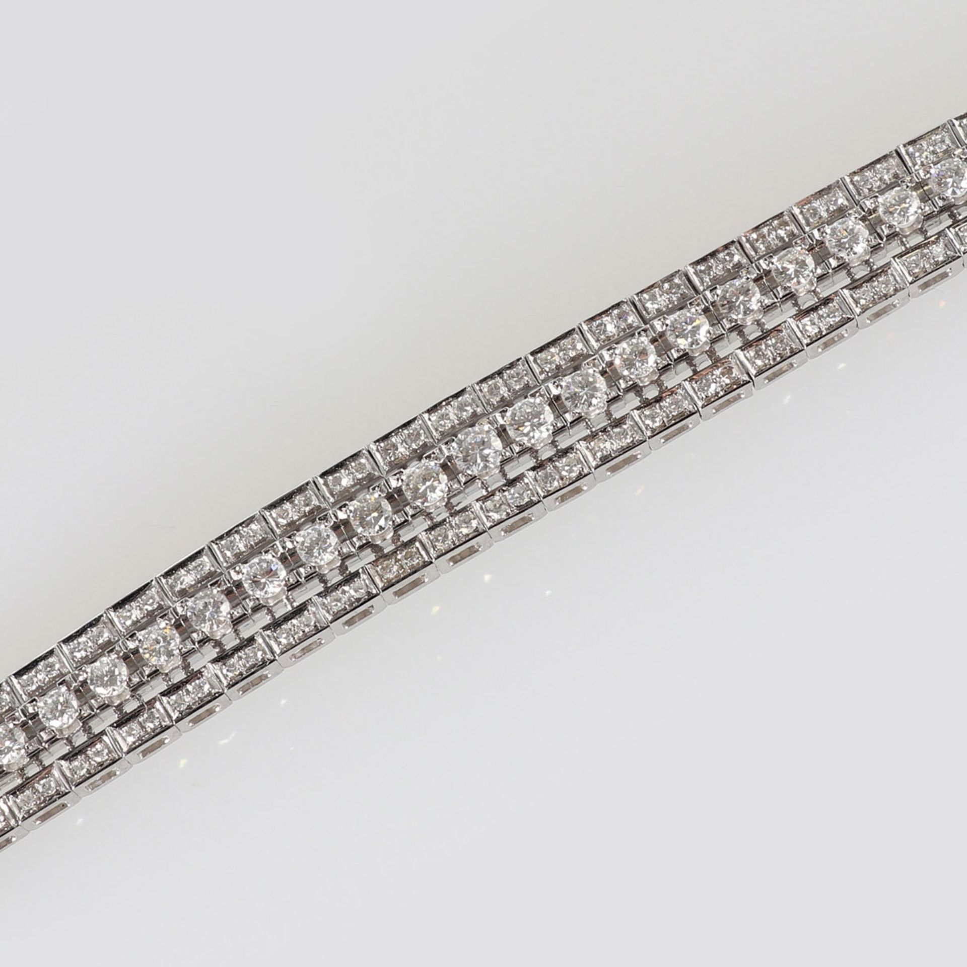 Prachtvolles Brillantenarmband in Platin - Image 6 of 6