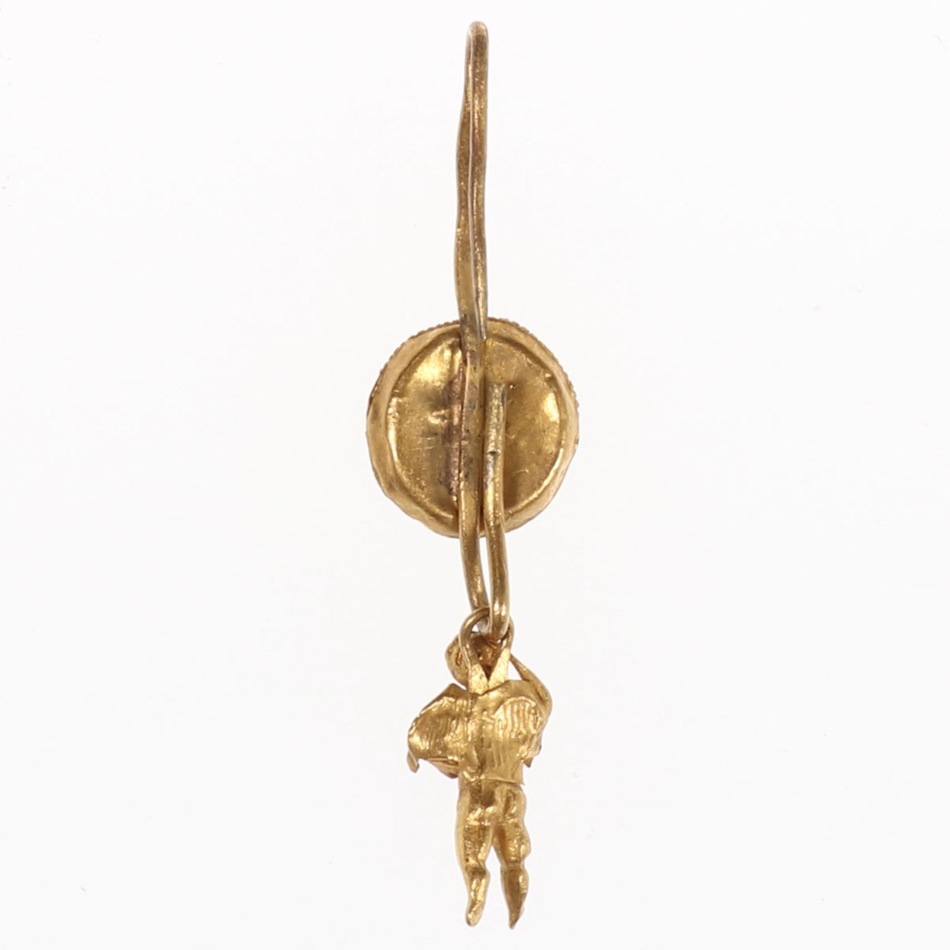 Hellenistischer Ohrring mit geflügeltem Eros - Image 2 of 2