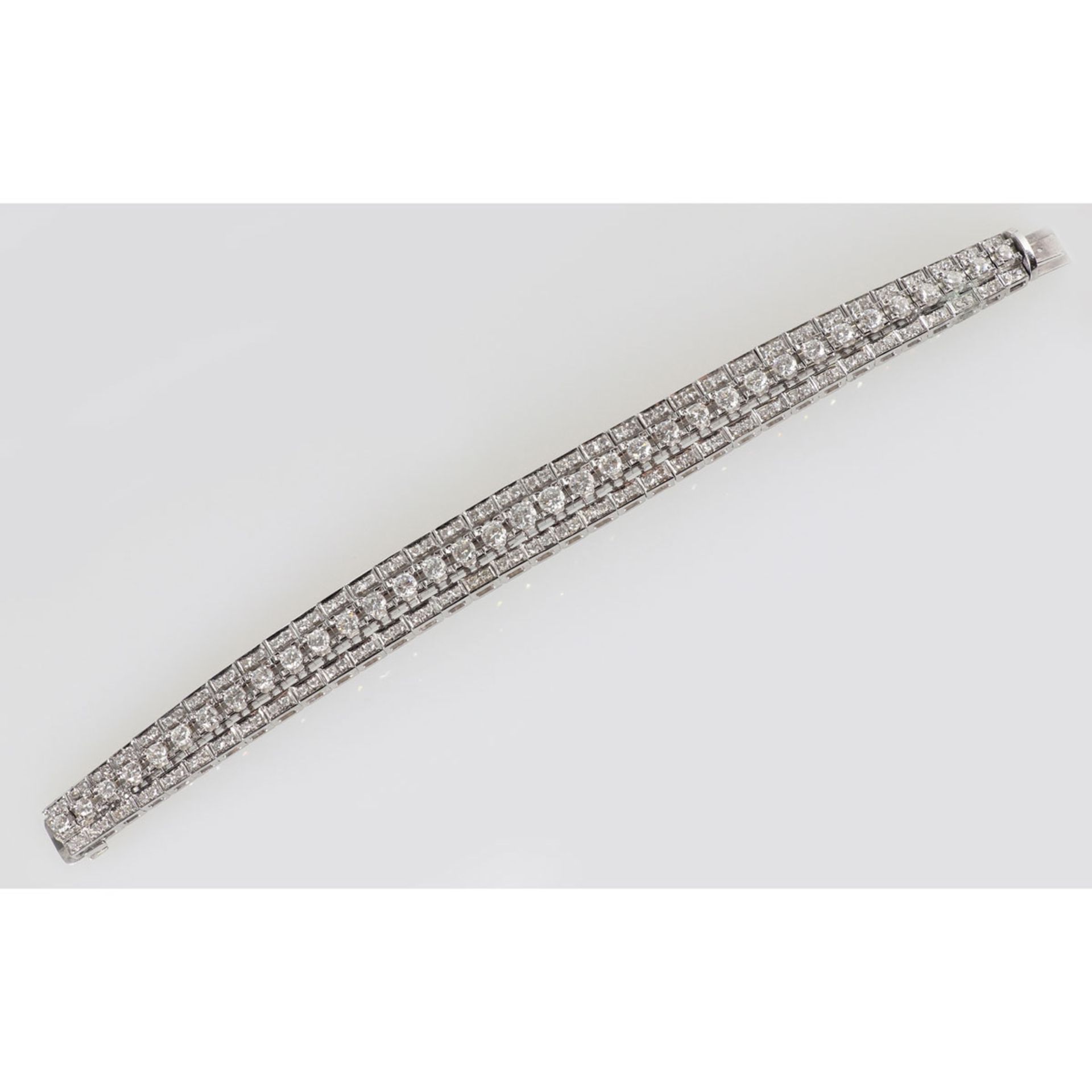 Prachtvolles Brillantenarmband in Platin - Image 4 of 6