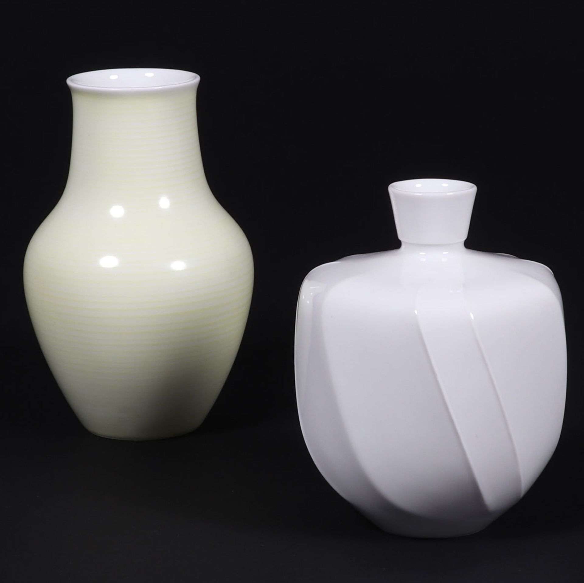Vase Salier und Vase mit Zügen