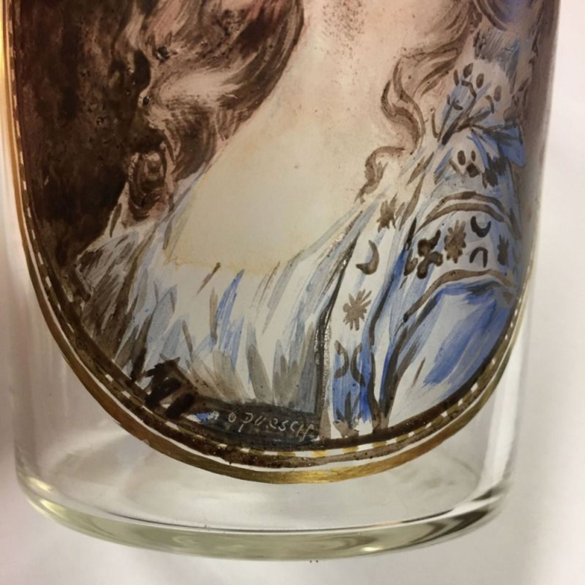 Becherglas mit Damenporträt - Image 2 of 2