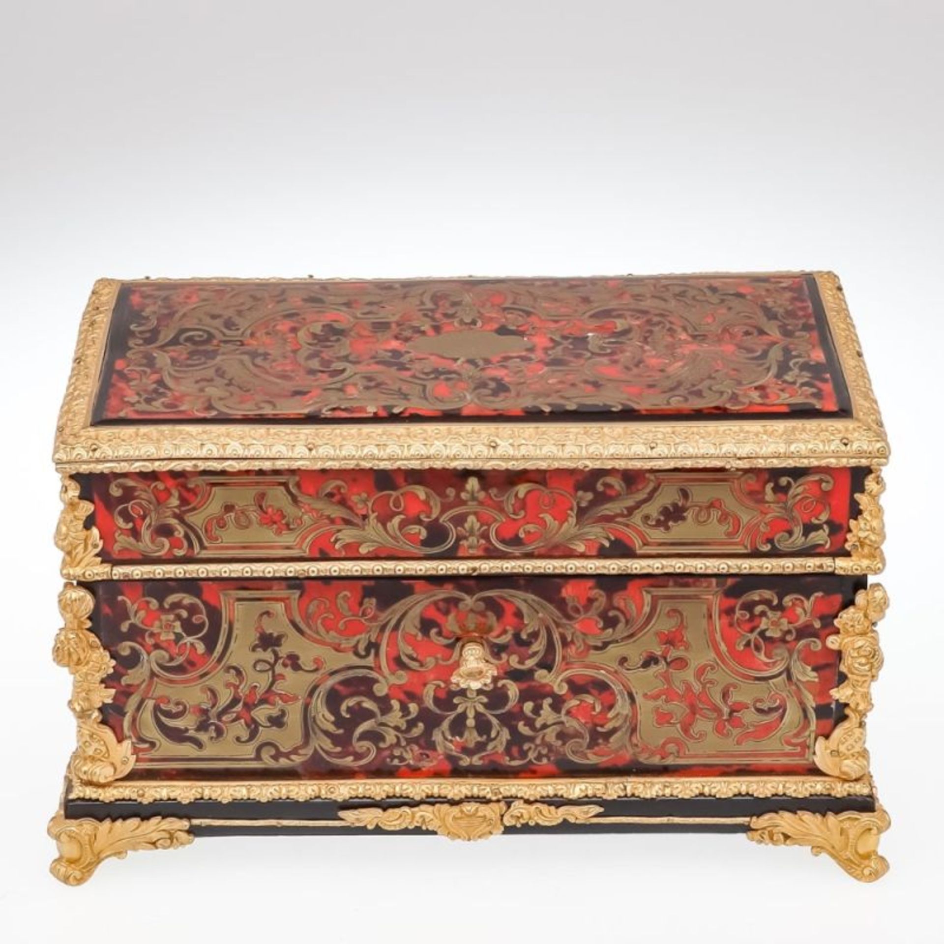 Seltener Boulle Kasten als Tea Caddy