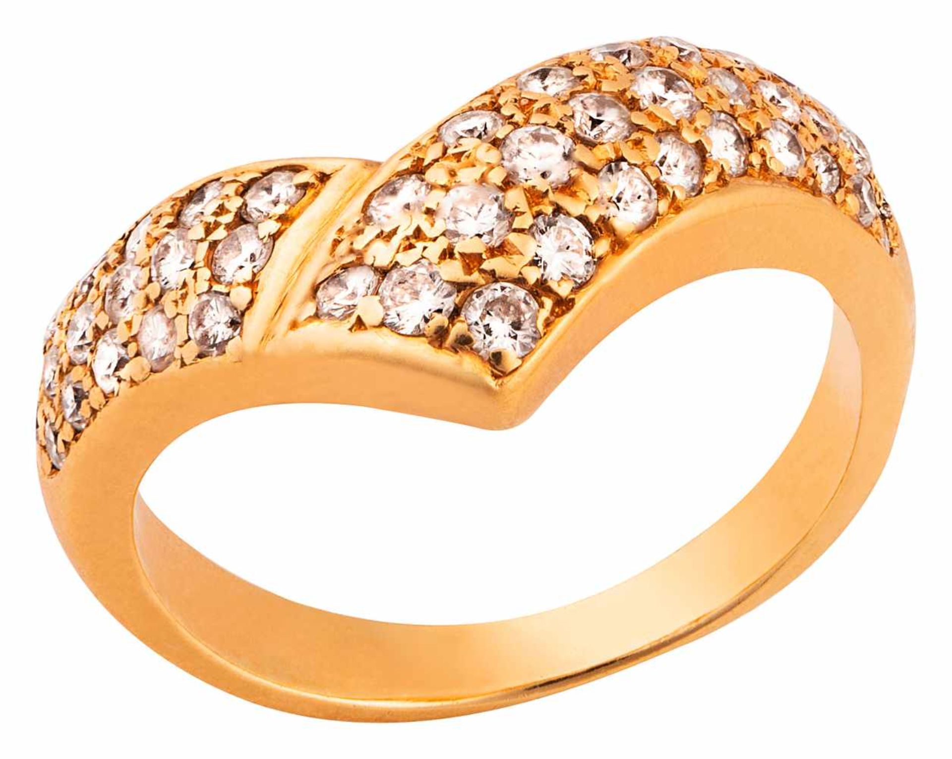 Ring mit Brillantpavé