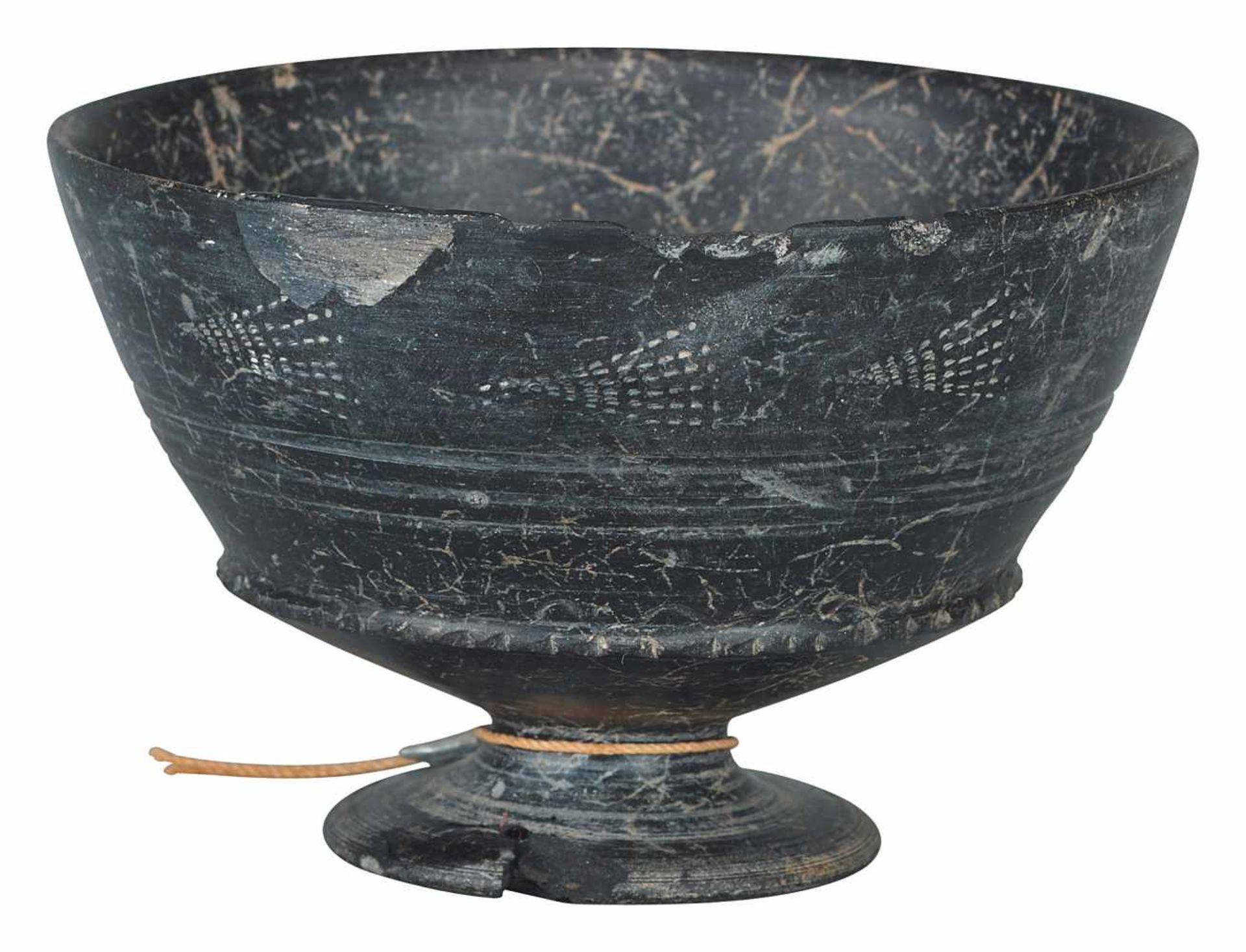 Etruskische Bucchero Schale - Image 2 of 2