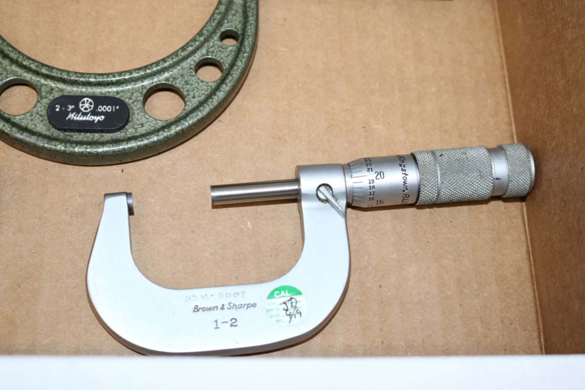 Brown & Sharpe OD Micrometer 1-2", Mitutoyo OD Micrometer 2-3", Mitutoyo OD Disc Micrometer 0-1", - Image 6 of 9