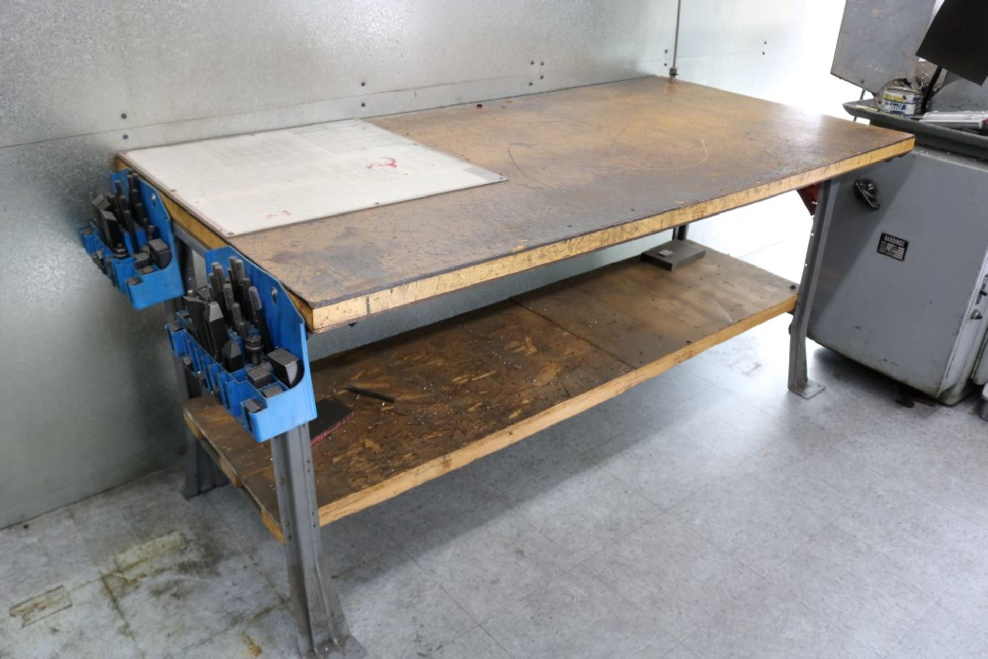 2 Tier Work Table with 2 Sets of Clamps 72" x 36" x 34"