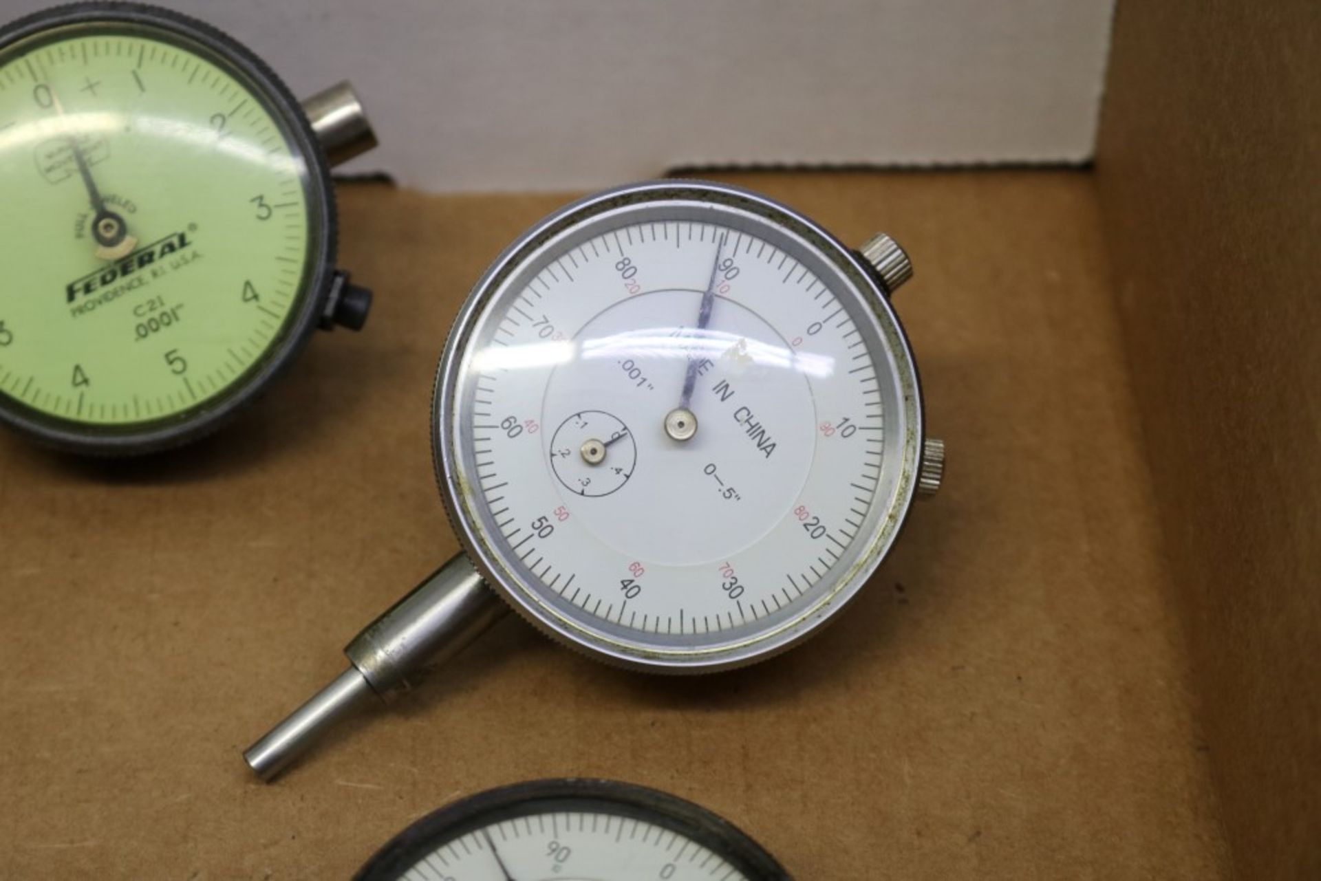 Shars 1" Drop Gage Indicator, Prestige 1" Drop Gage Indicator, Federal .25", Yuasa 1", No Name .25", - Image 7 of 10