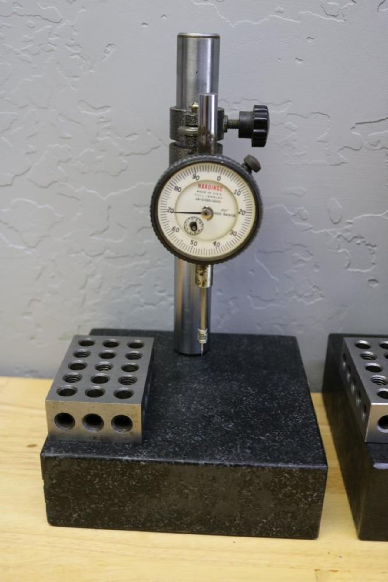 (2) Height Stands with Granite Surface Plates, Mitutoyo 1" Drop Gage and Hardinge 1" Drop Gage - Image 2 of 6