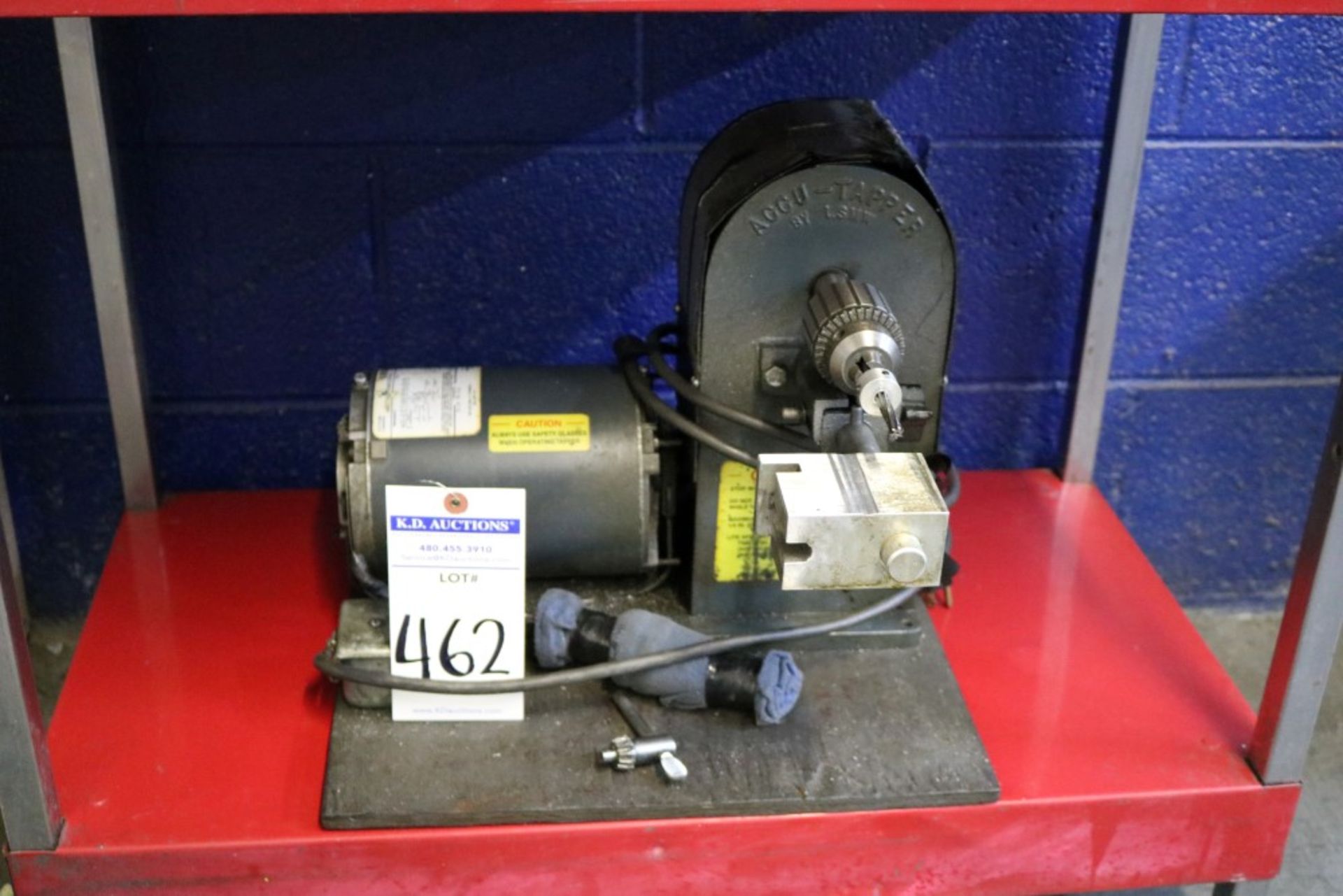 13mm Drill Press Model RDM-1301B, 5 Speed, 1/4 HP and Accu-Tapper By LSMW with Jacob Chuck - Image 9 of 9