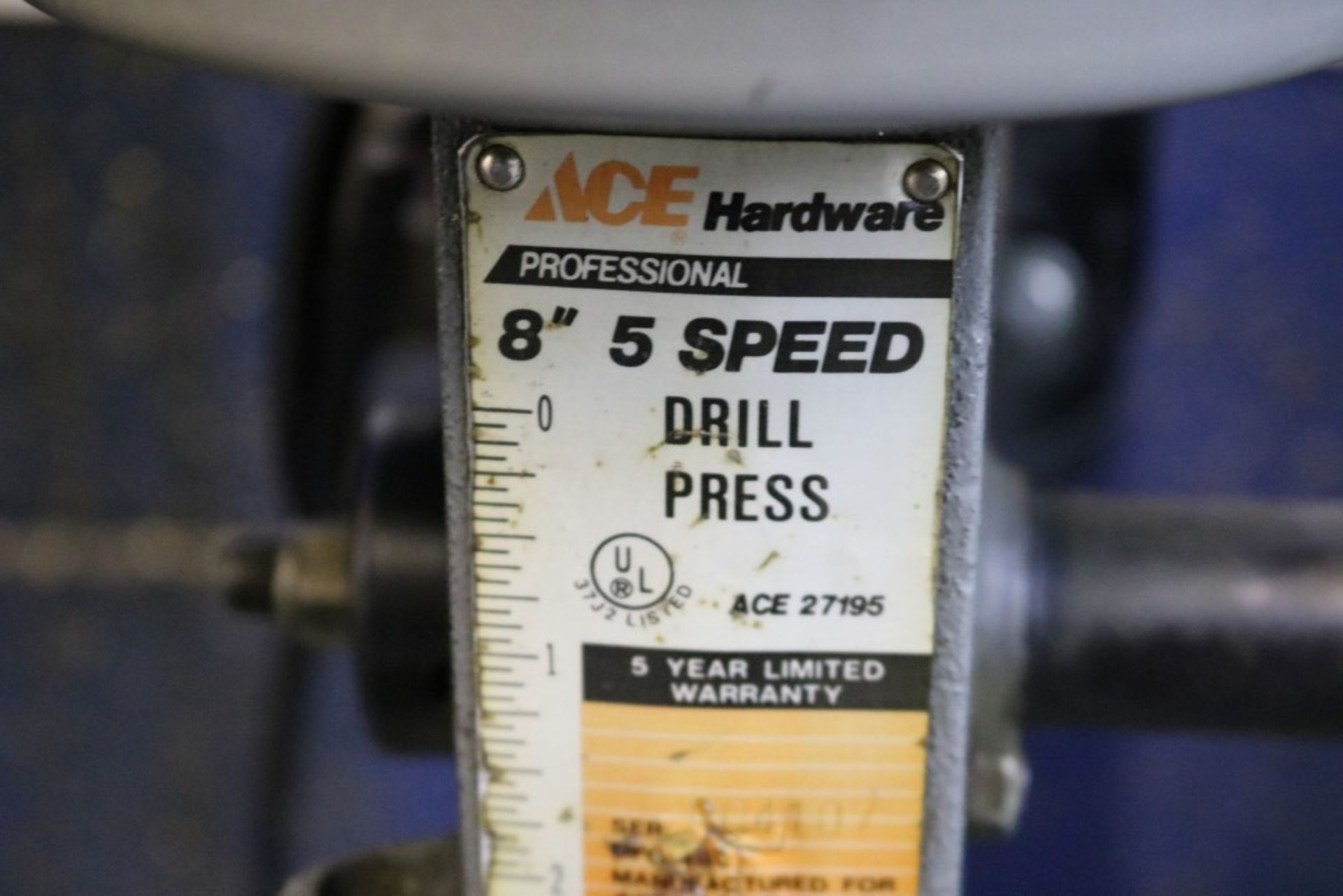 (2) Ace Hardware 8" 5 Speed Drill Press - Image 4 of 5