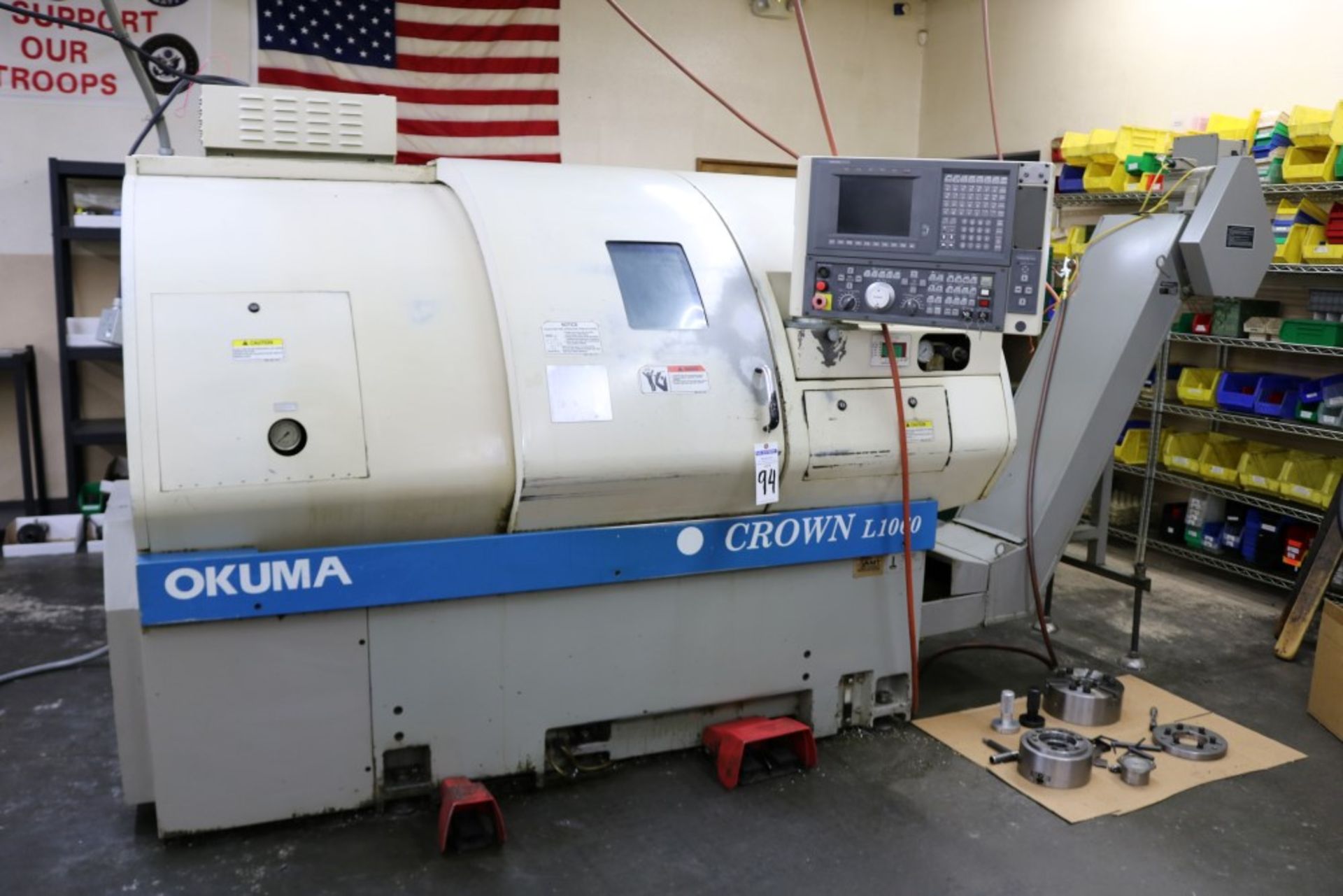 2000 Okuma Crown L1060 CNC Lathe, Okuma OSP 700L Control, SN-1197, 2.4" Bore, 21" Swing, 4200 RPM