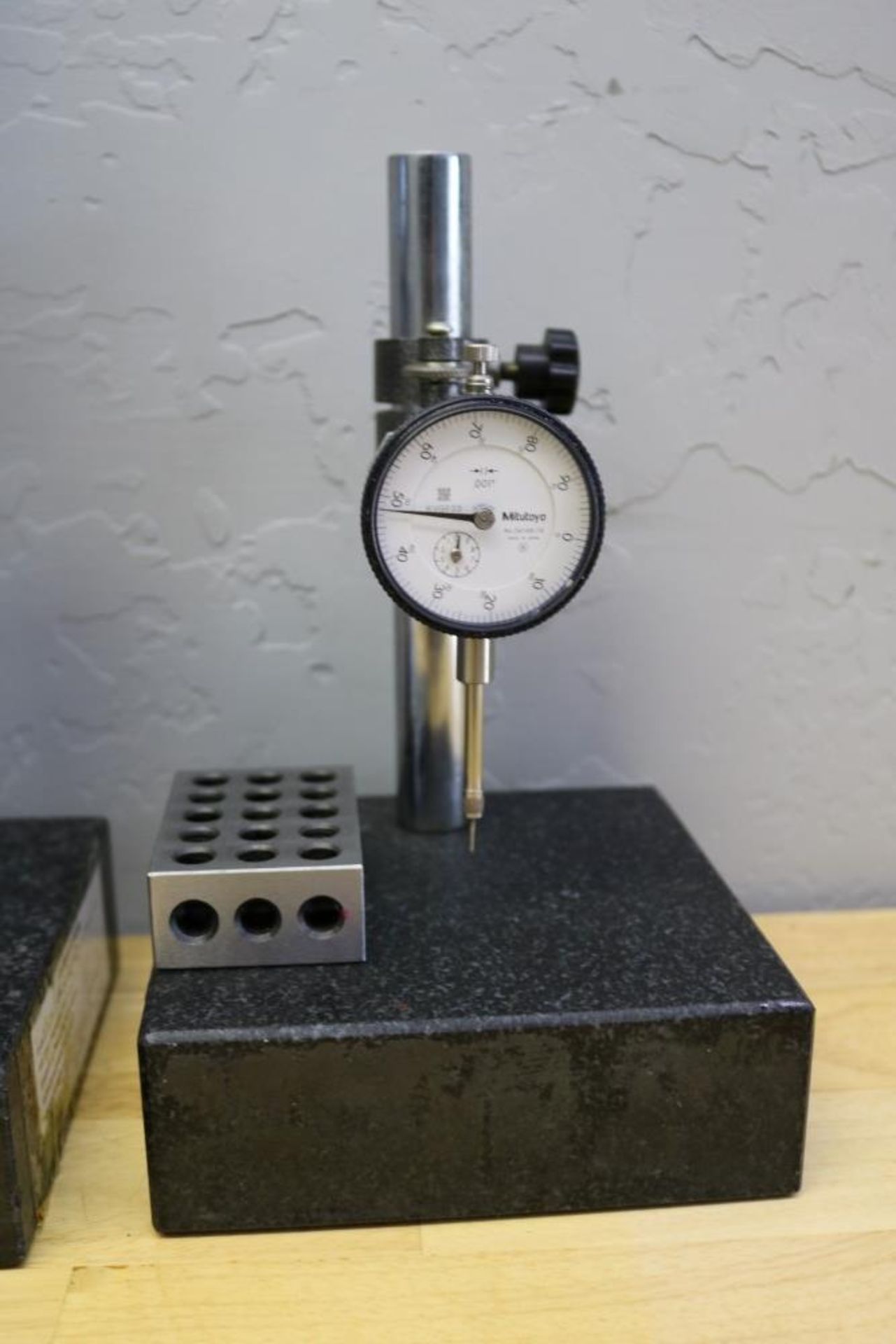 (2) Height Stands with Granite Surface Plates, Mitutoyo 2" Drop Gage and Mitutoyo 1" Drop Gage - Image 3 of 8