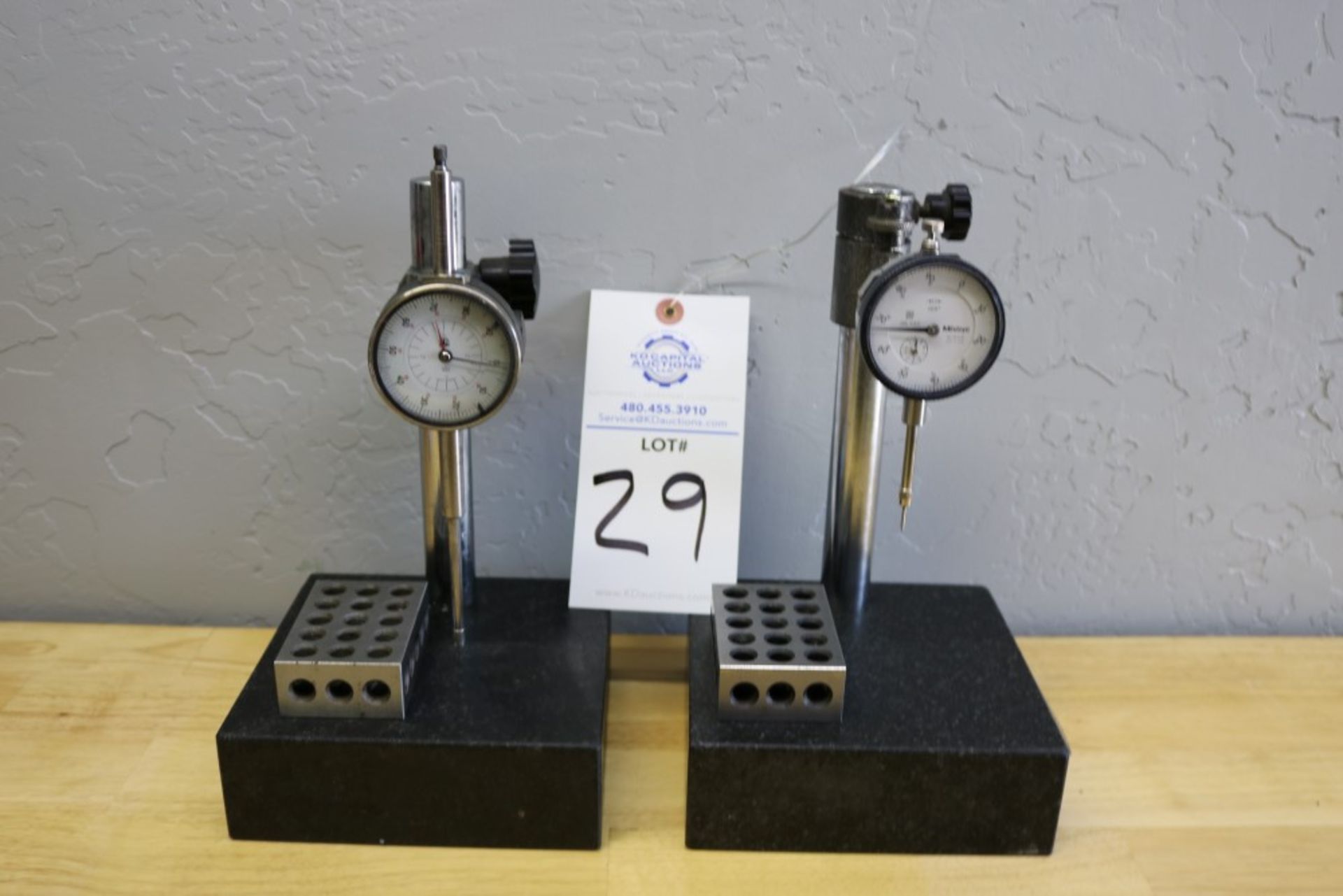 (2) Height Stand with Granite Surface Plate, Mitutoyo Drop Gage 1" and Height Stand with Granite - Image 7 of 7