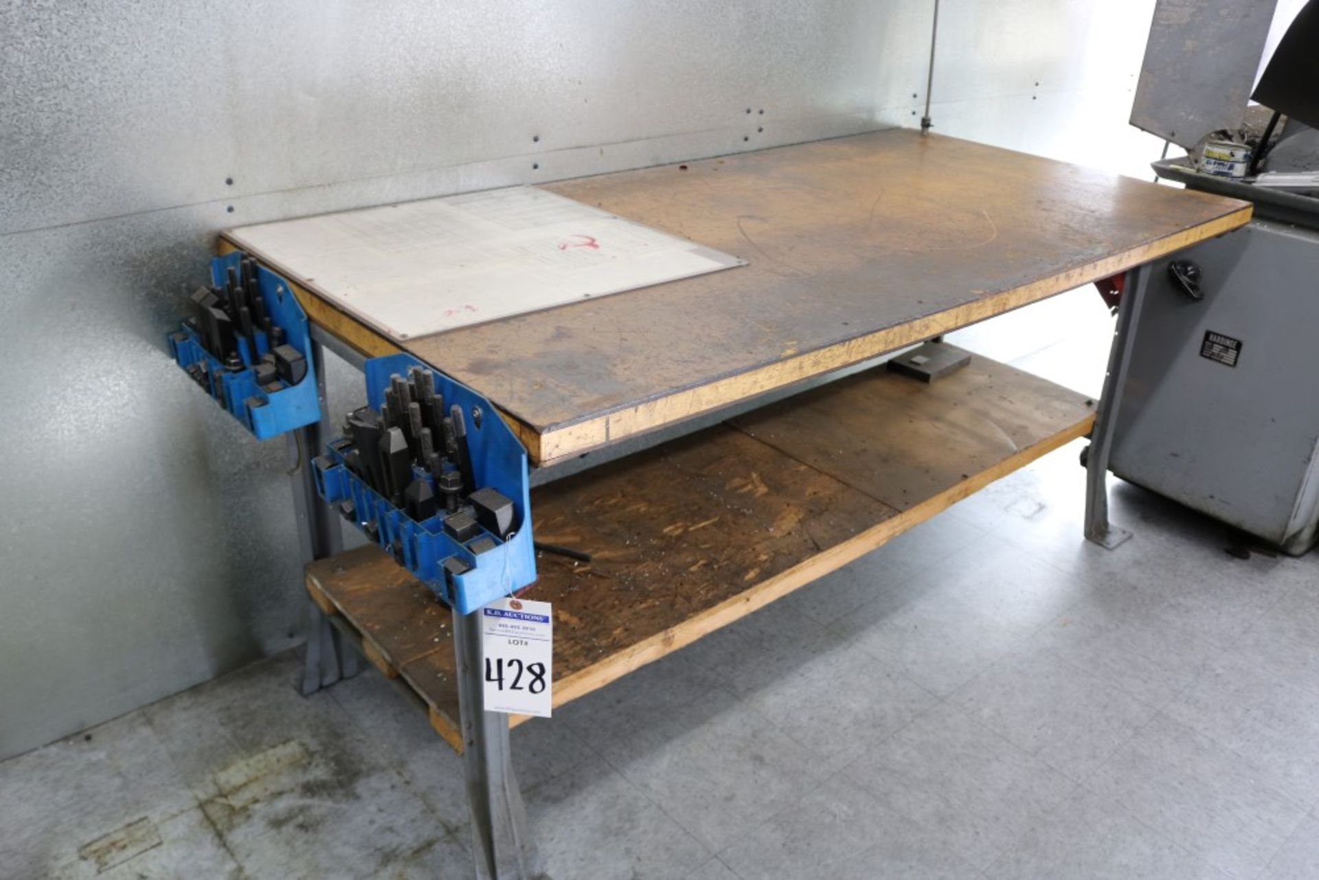 2 Tier Work Table with 2 Sets of Clamps 72" x 36" x 34" - Bild 4 aus 4