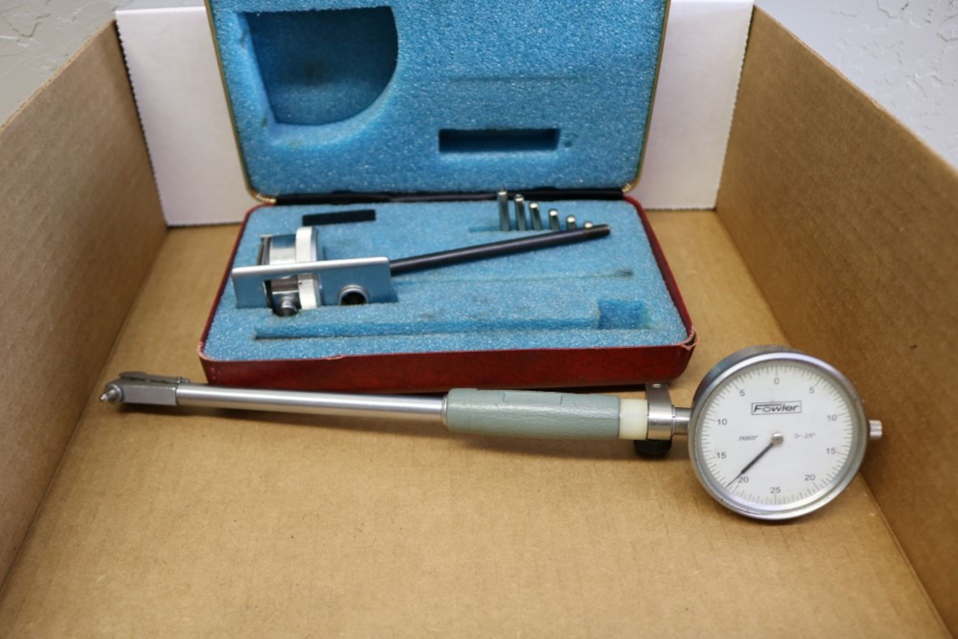 Central Tool Company Dial Bore Indicator with Attachments and Fowler .7" - 1.5" Dial Bore Indicator - Image 2 of 10