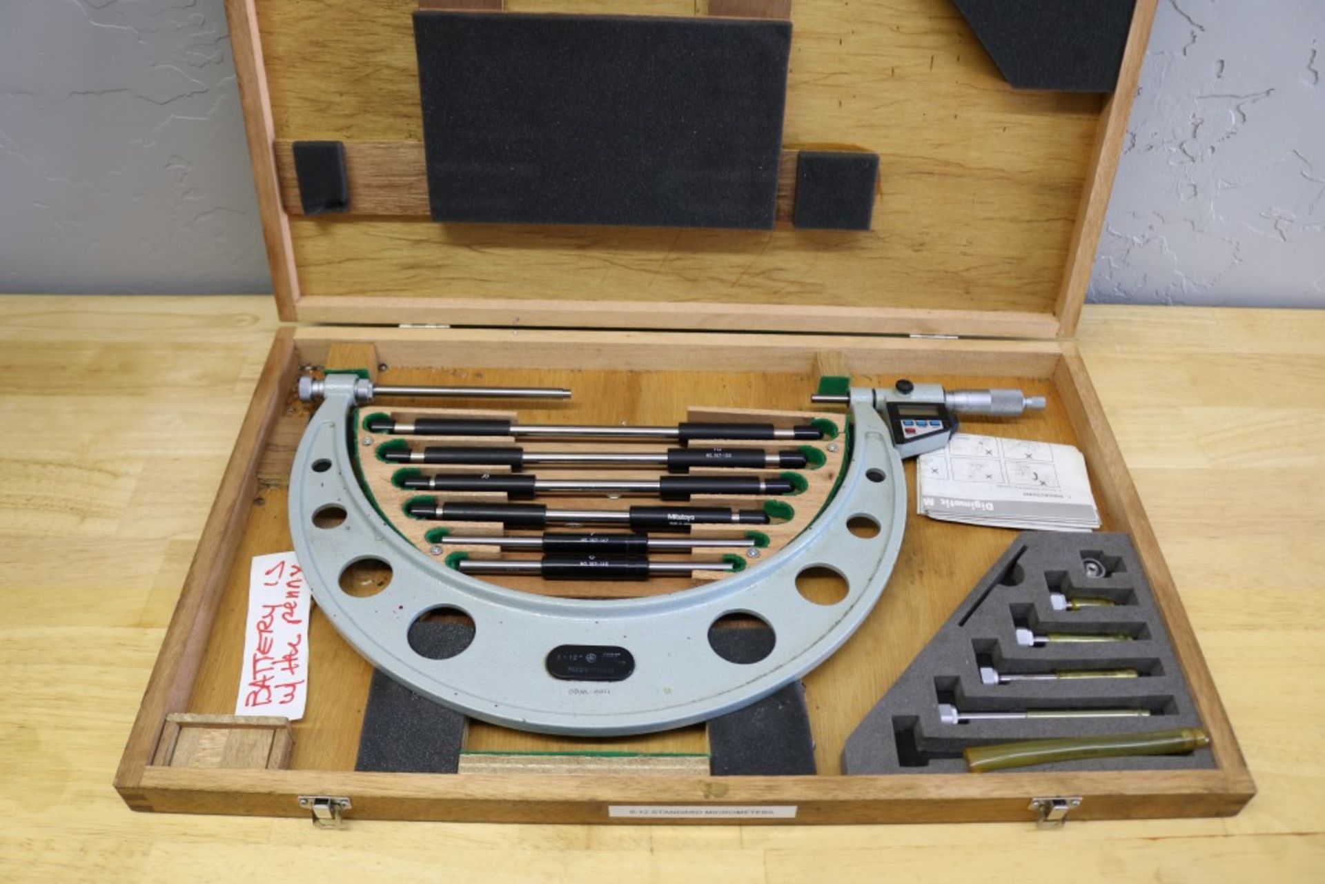 Mitutoyo 6-12" Digital OD Micrometer