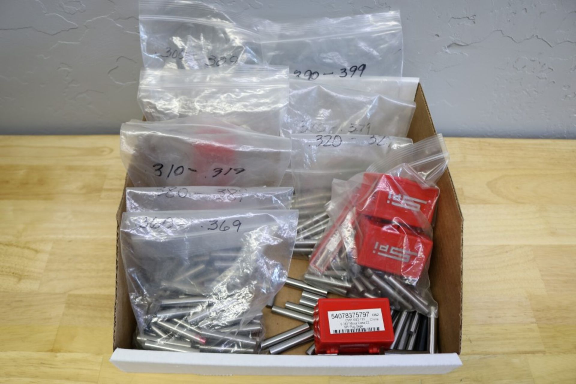 Box of Bagged Assorted Pin Gages .300" - .399" - Image 4 of 5