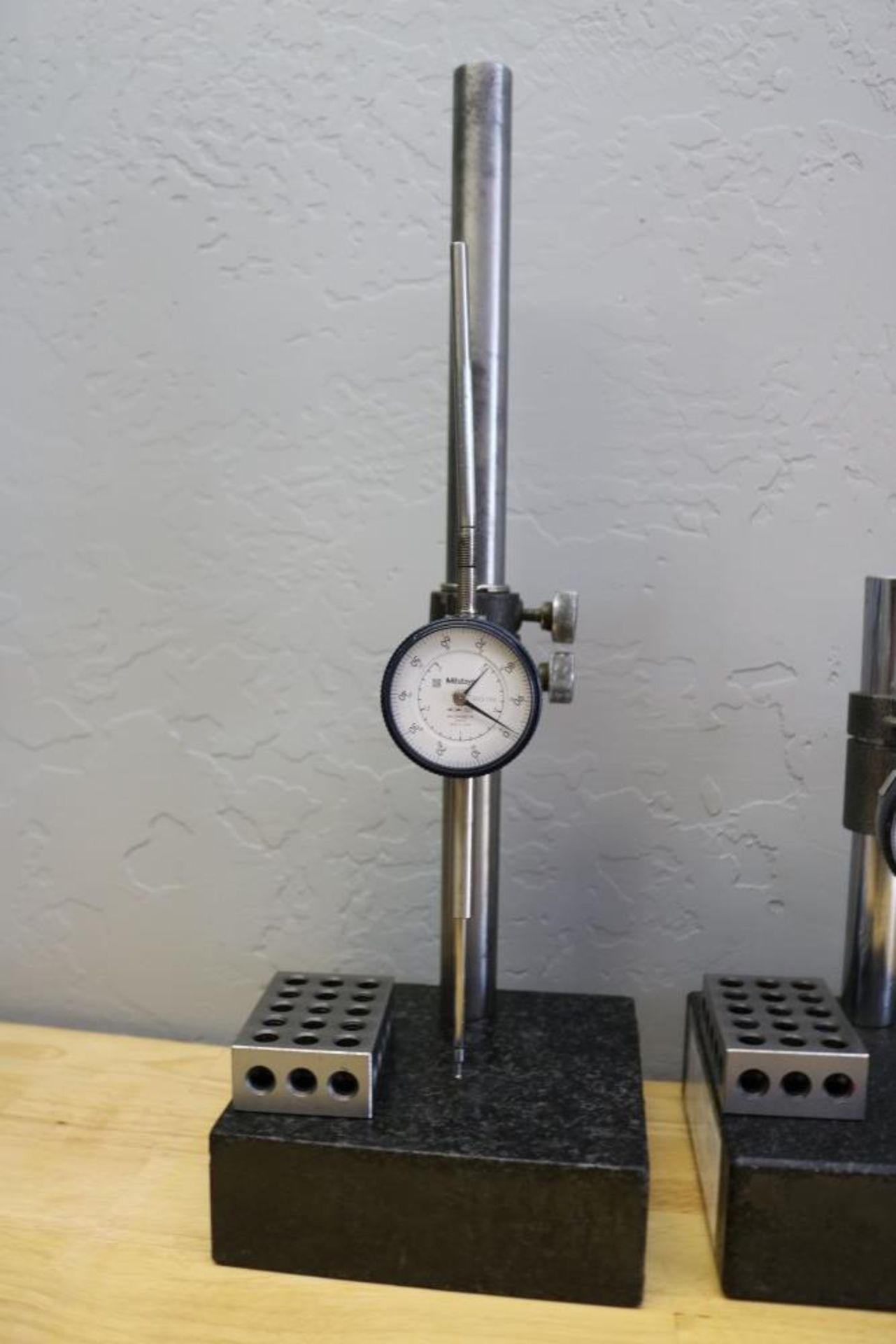 (2) Height Stands with Granite Surface Plates, Mitutoyo 2" Drop Gage and Mitutoyo 1" Drop Gage - Image 2 of 8
