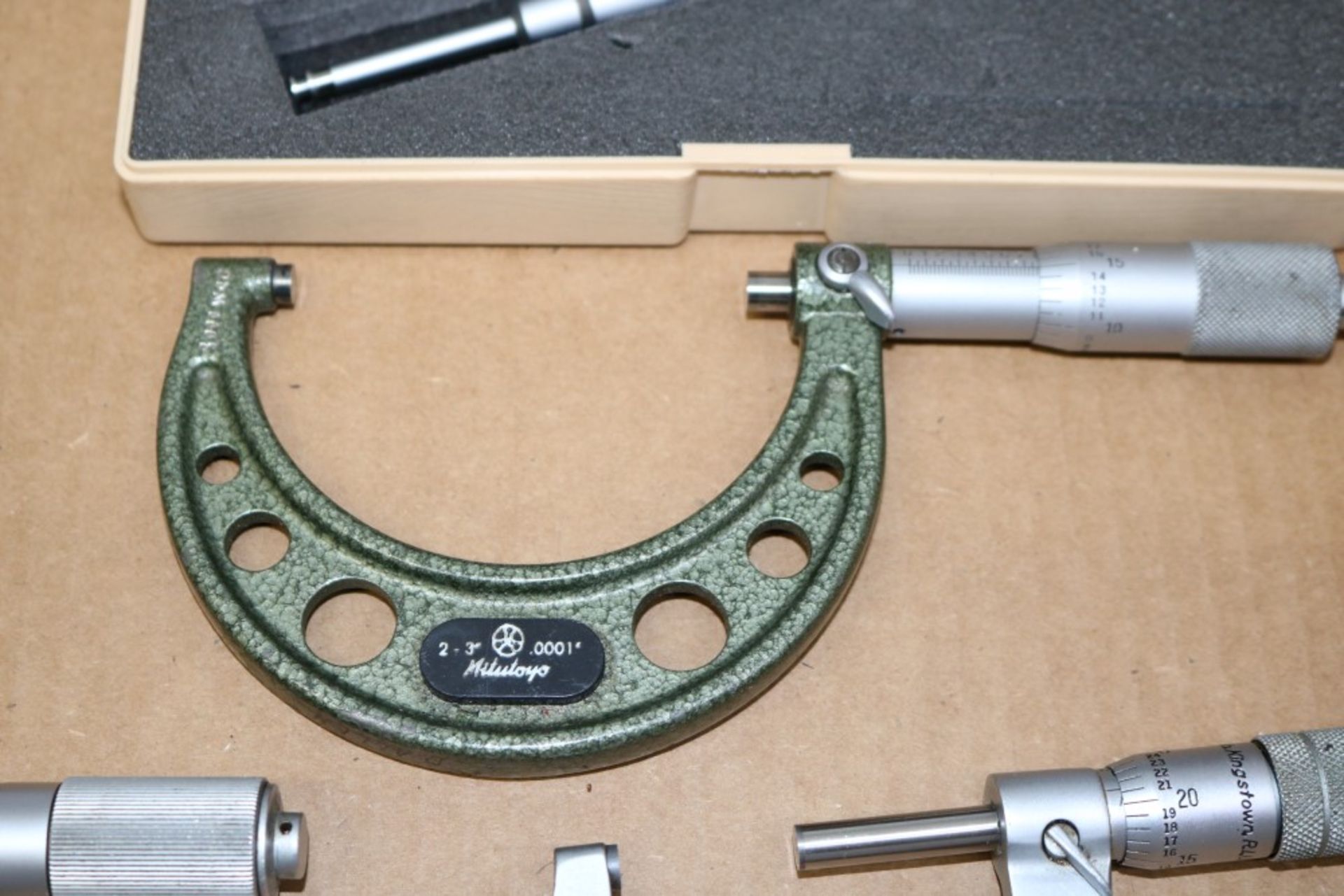 Brown & Sharpe OD Micrometer 1-2", Mitutoyo OD Micrometer 2-3", Mitutoyo OD Disc Micrometer 0-1", - Image 5 of 9