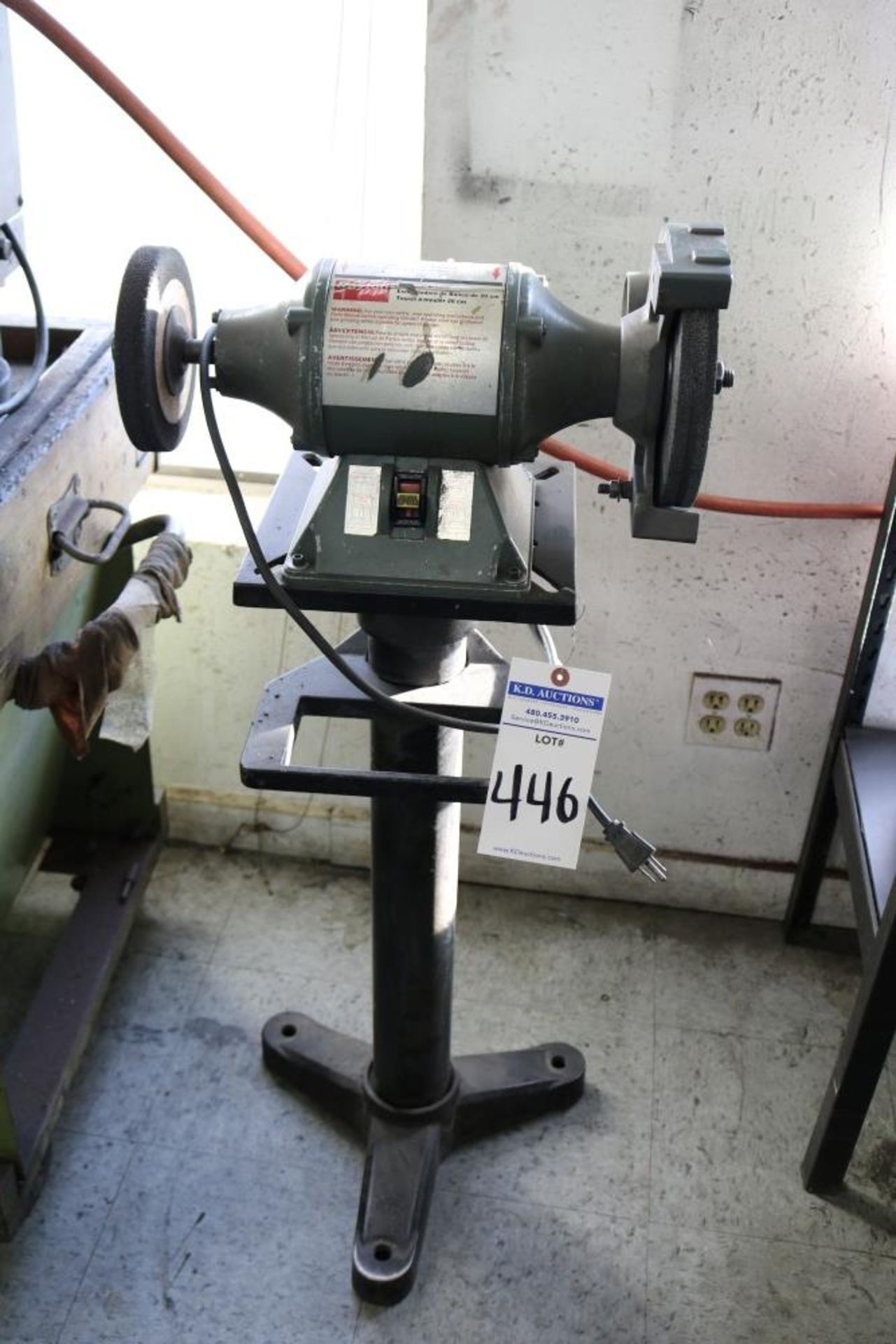 Dayton 8" Bench Grinder on Stand 3/4 HP, 3450 RPM - Image 5 of 5
