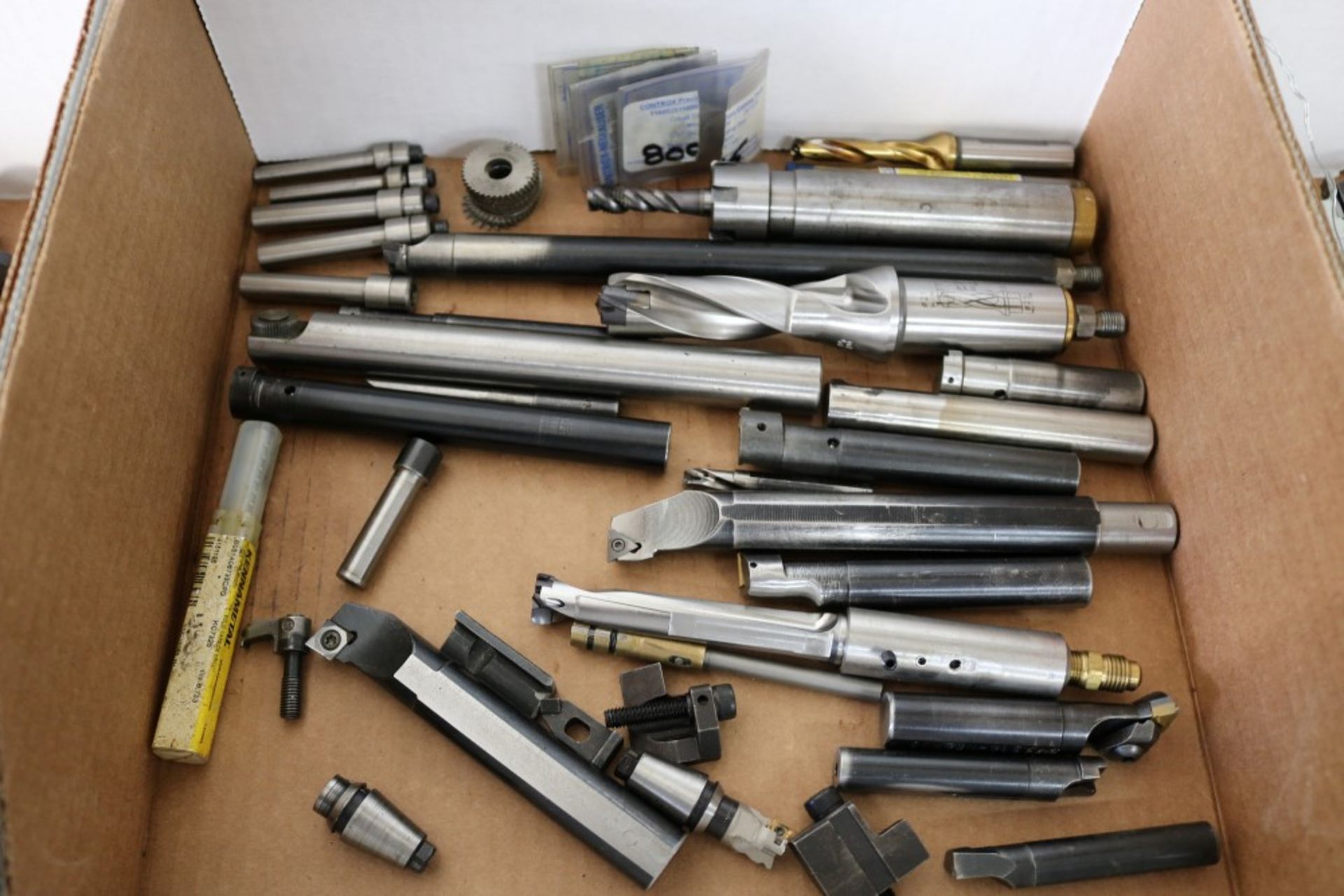 Box of ID Turning Tools, Insert Turning Tools, Mostly All Through Coolant, and Slitting Saws with - Image 2 of 3