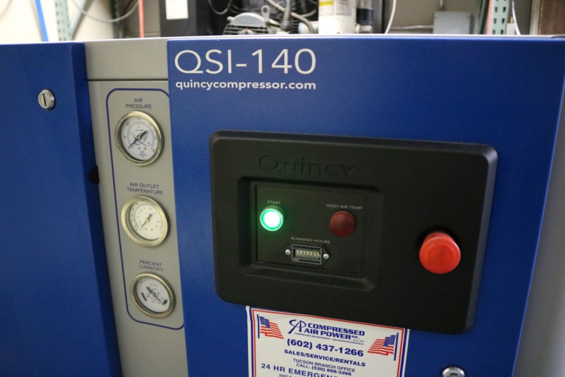 2016 Quincy Compressor, QSI-140, 8155 Hours, SN: VTY101385 - Bild 3 aus 7